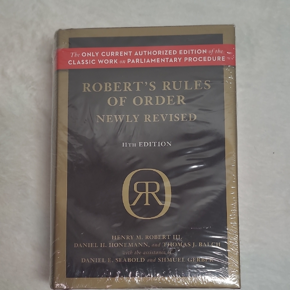 Robert's Rules of Order Newly Revised 11th Edition